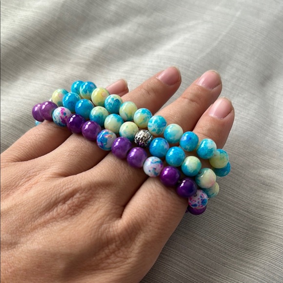 Handmade Colorful Beaded Bracelet Set (1) - Picture 6 of 7